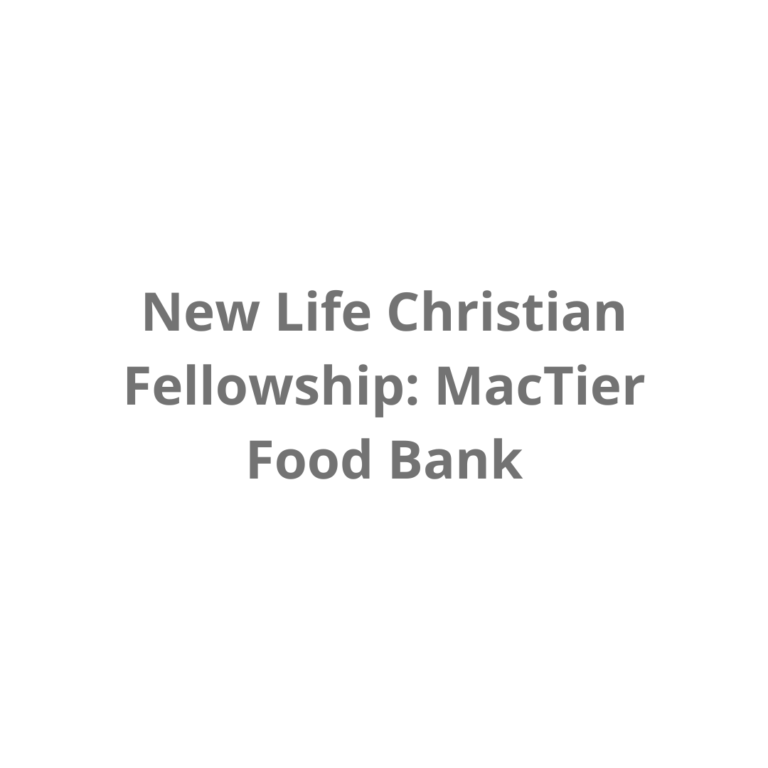 New Life Christian Fellowship MacTier Food Bank 768x768