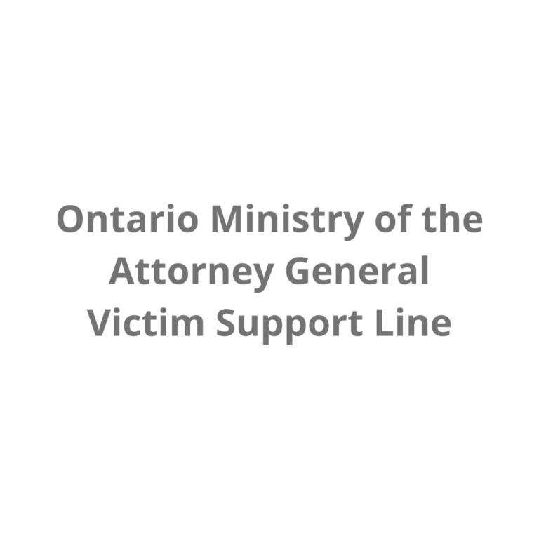 Ontario. Ministry of the Attorney General Victim Support Line 768x768